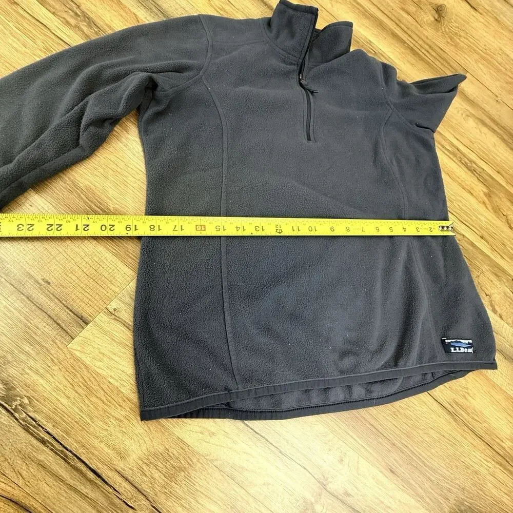 L.L. Bean Woman’s S Blue Long Sleeve Polyester Fleece Quarter Zip ID 502183 - Picture 7 of 7